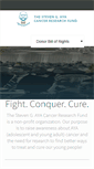 Mobile Screenshot of fightconquercure.org