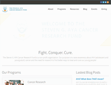 Tablet Screenshot of fightconquercure.org